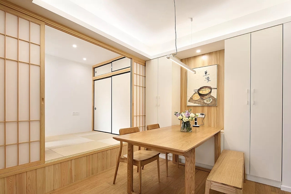 晒晒上海80平方米小户型公寓装修，体验日式和风里的深邃禅意