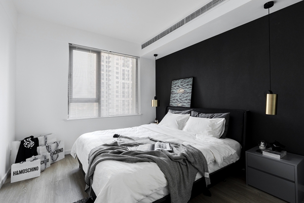 极简黑白灰120平方公寓设计：生活里不动声色的柔软