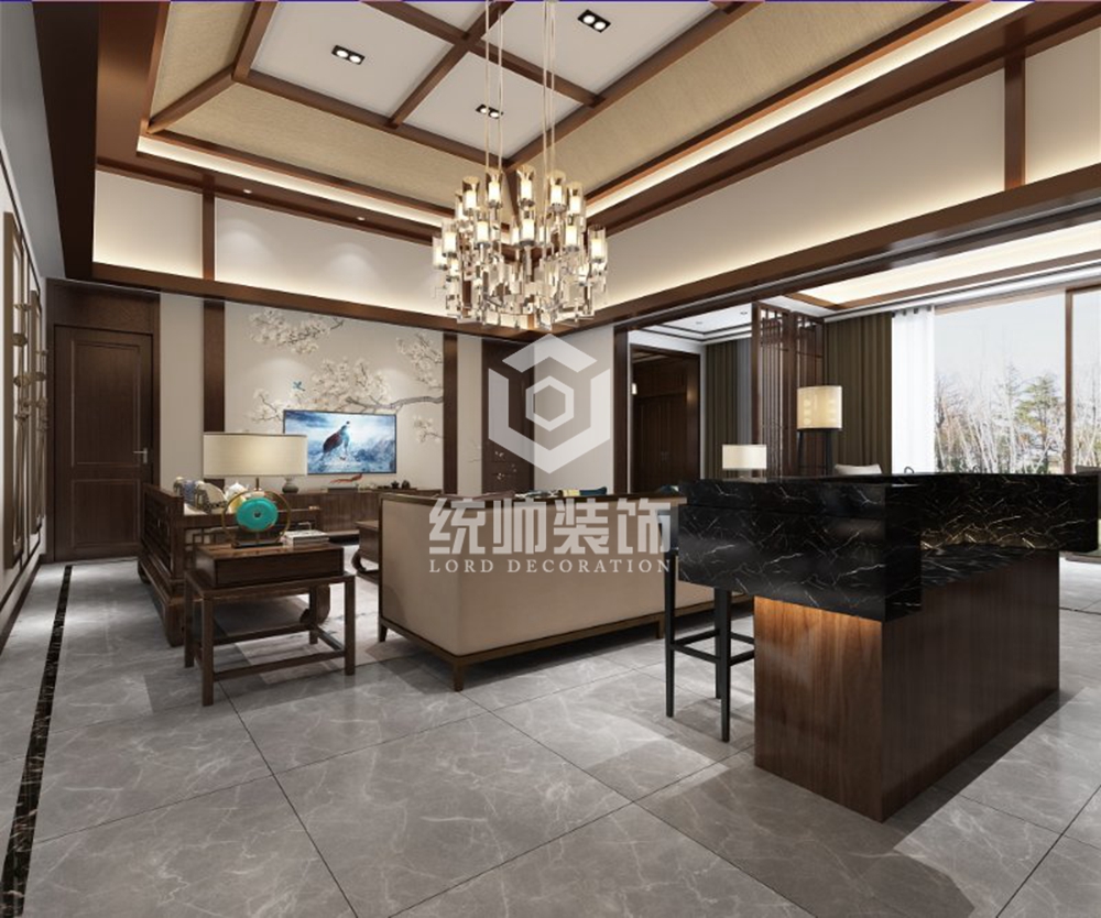 浦东北上海248平中式风格四室二厅装修效果图