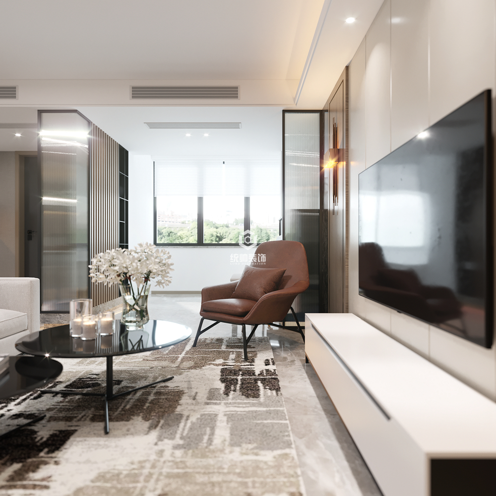 徐匯海珠公寓130㎡現代簡約3室2廳