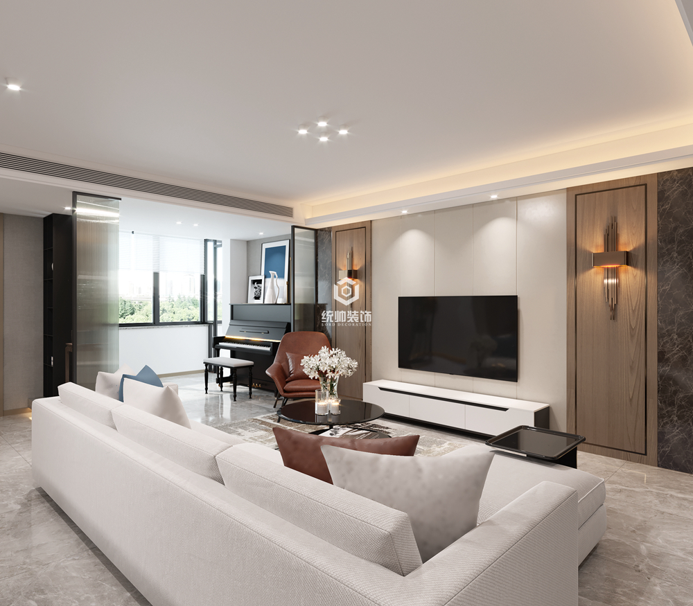 徐匯海珠公寓130㎡現代簡約3室2廳