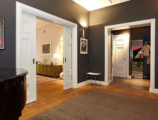 黑白对比显独特品味 223平现代瑞典风情公寓