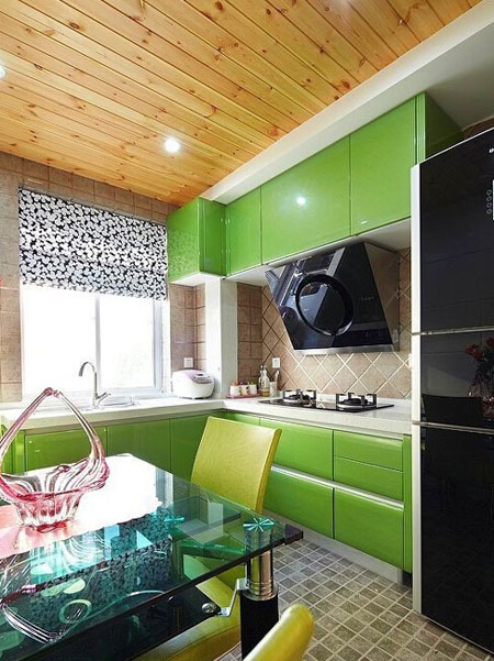 给生活一点颜色 9款多彩开放式厨房设计