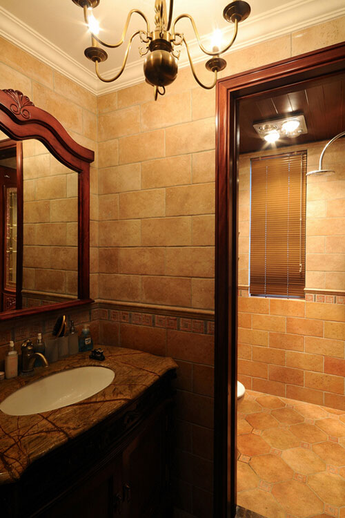 复古格调十足 美式新古典卫生间设计
