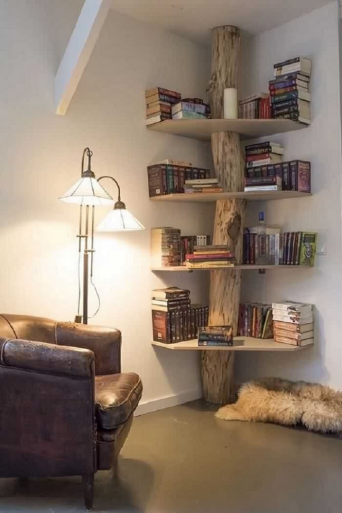 利用零碎空间打造一个舒适的读书角