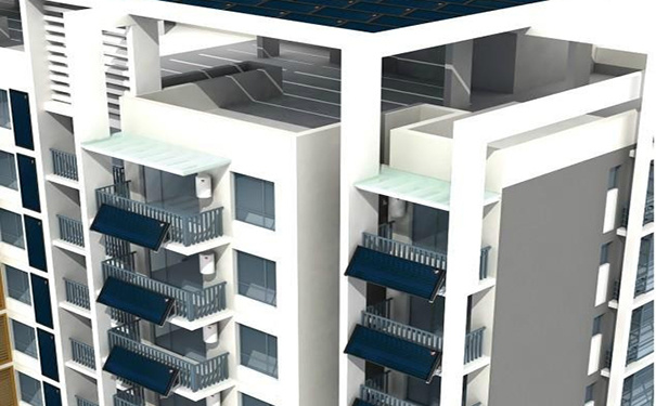 阳台壁挂太阳能热水器特点及其安装注意事项详解