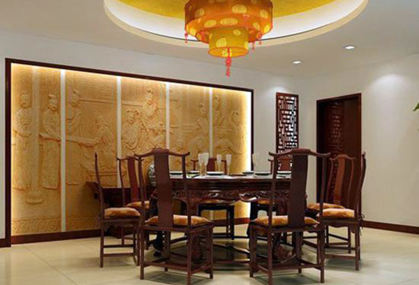 中式餐厅背景墙设计小锦囊 100％能提升食欲