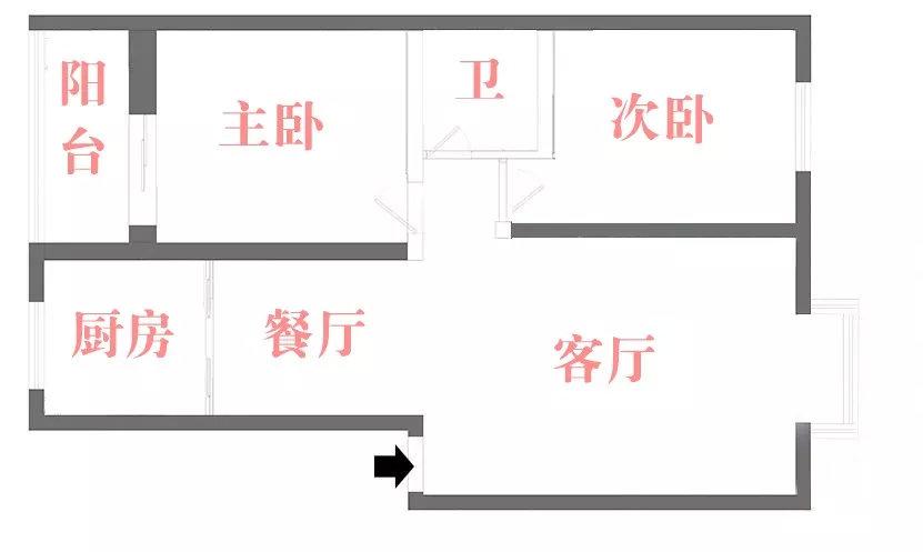 房屋拆改学会这3招，79m²两室轻松变三室！