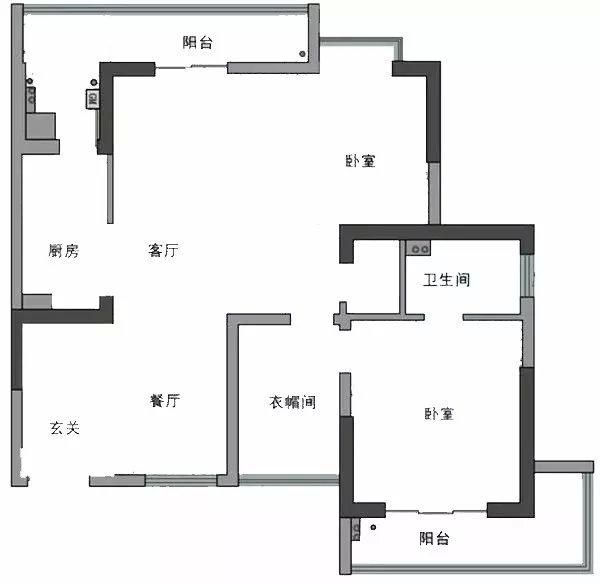 房屋拆改学会这3招，79m²两室轻松变三室！