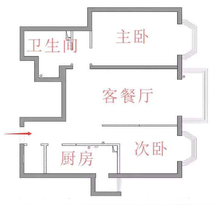 房屋拆改学会这3招，79m²两室轻松变三室！