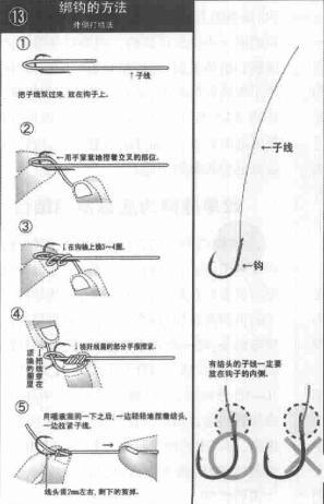 海钓中常见的绑钩步骤，简单明了