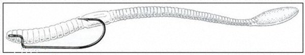 软虫拟饵的钩型搭配及穿钩方法