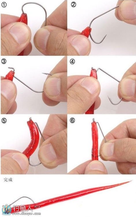 图解常用路亚软饵的挂钩使用教程