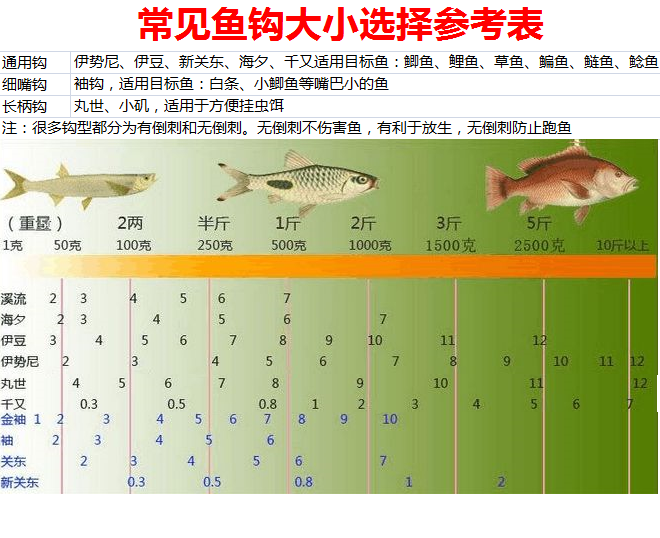 新手刚学钓鱼初级水平，怎么选用鱼钩？以下9种有特色的鱼钩可以了解一下