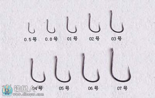 钓鱼鱼钩的形状、大小选择技巧