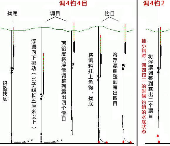 钓鱼调漂全过程详细图解