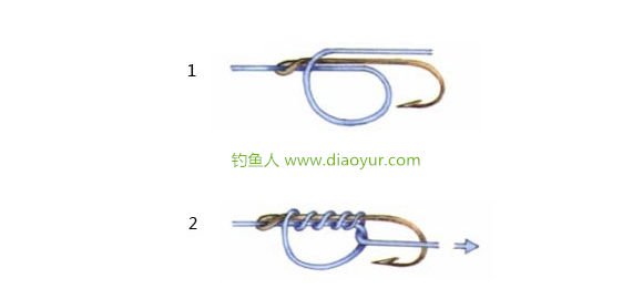 鱼钩的几种绑法图解