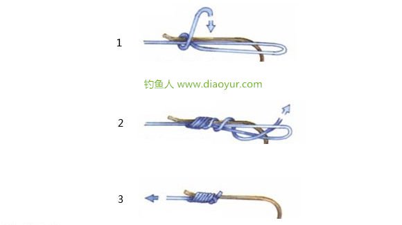 鱼钩的几种绑法图解