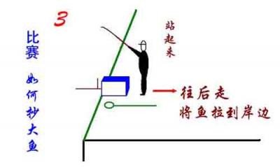 新手学钓鱼5_大线与竿连接 抛竿 提竿 抄鱼