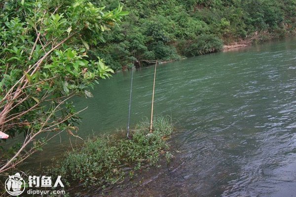 大风天野钓及急流水域钓鱼的技巧分享