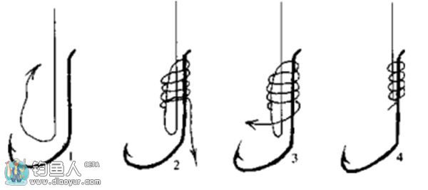 鱼钩的拴钩方法与子线的绑法技巧