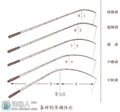 鱼竿调性的区分与选择