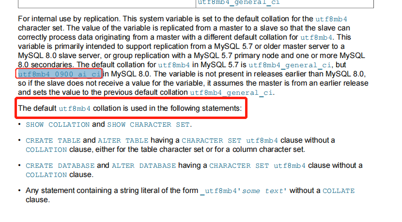 mysql8.0导数时表字符集的的COLLATE总是utf8mb4_0900_ai_ci