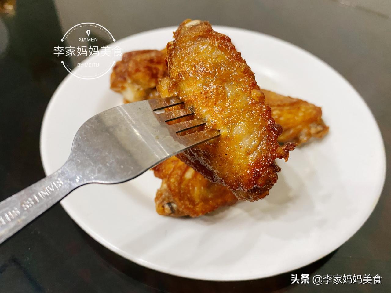 香炸鸡翅的制作方法，外酥里嫩比肯德鸡更好吃！