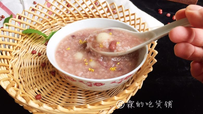 红豆小圆子糖粥