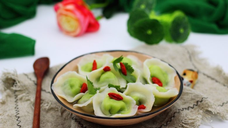 翡翠南极磷虾荠菜馄饨【宝宝辅食】