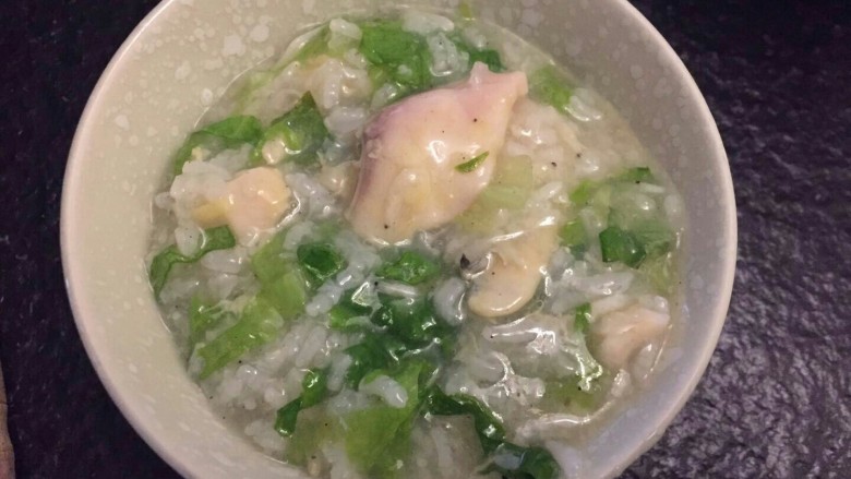 生菜鱼片粥