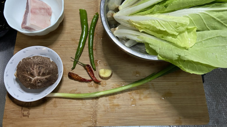 小白菜肉丝面