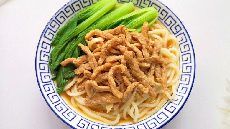 小白菜肉丝面