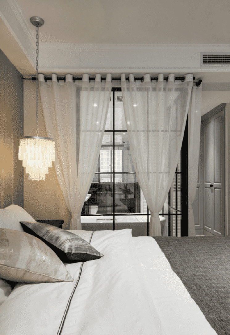 嘉定区华润中央公园4期122平美式风格两室户装修效果图