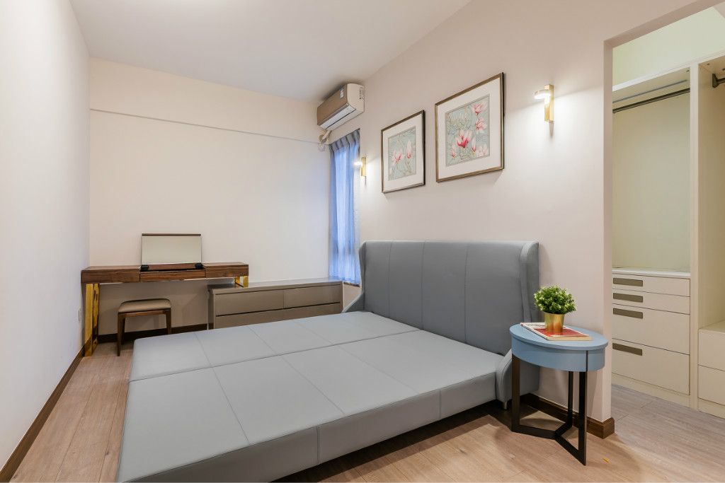 宫宵公寓嘉定区130平现代简约风格三室户装修效果图