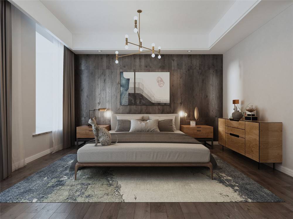 杭州中外公寓200平现代简约风格两室户装修效果图