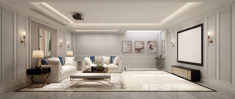 杭州西溪明珠450平中式风格别墅装修效果图