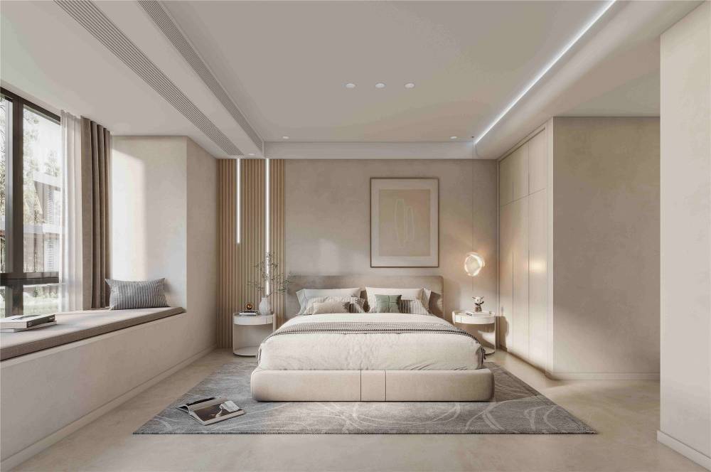杭州之江公寓135平现代简约风格两室户装修效果图