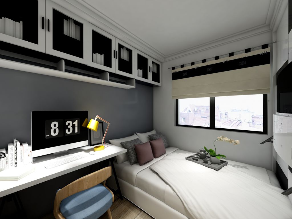静安区盛世家园77平欧式风格三室户装修效果图