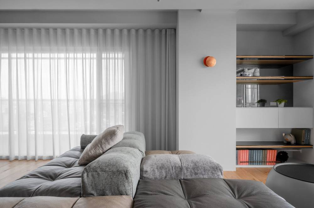 静安区金荣公寓120平现代简约风格两室户装修效果图