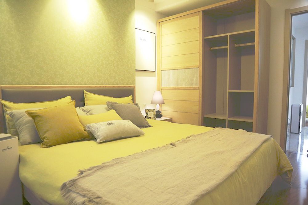 青浦区明珠家园90平现代简约风格两室户装修效果图
