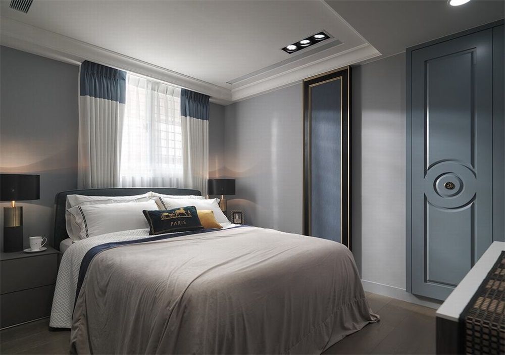 宝山区保利叶上海90平美式风格两室户装修效果图