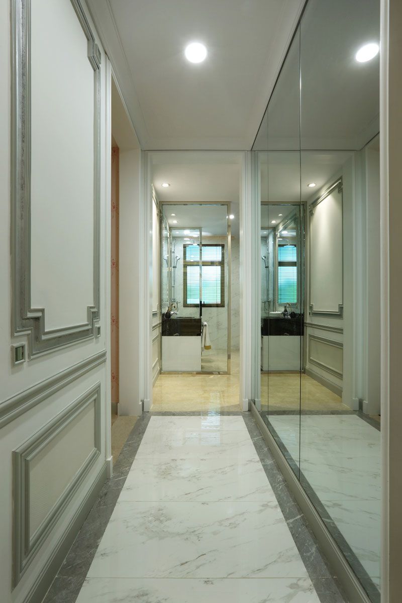 宝山区保利叶上海98平欧式风格三室户装修效果图