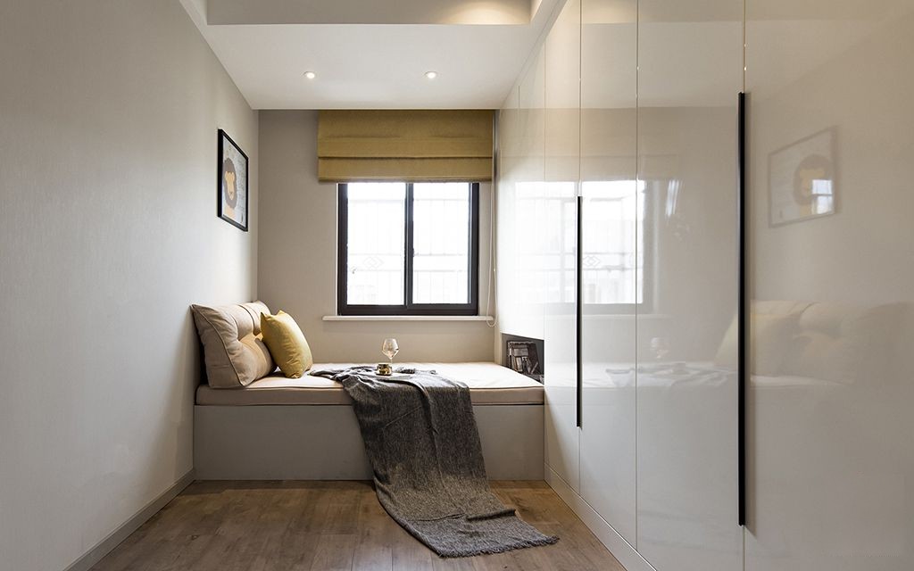 静安区幸福第一公寓98平现代简约风格三室户装修效果图