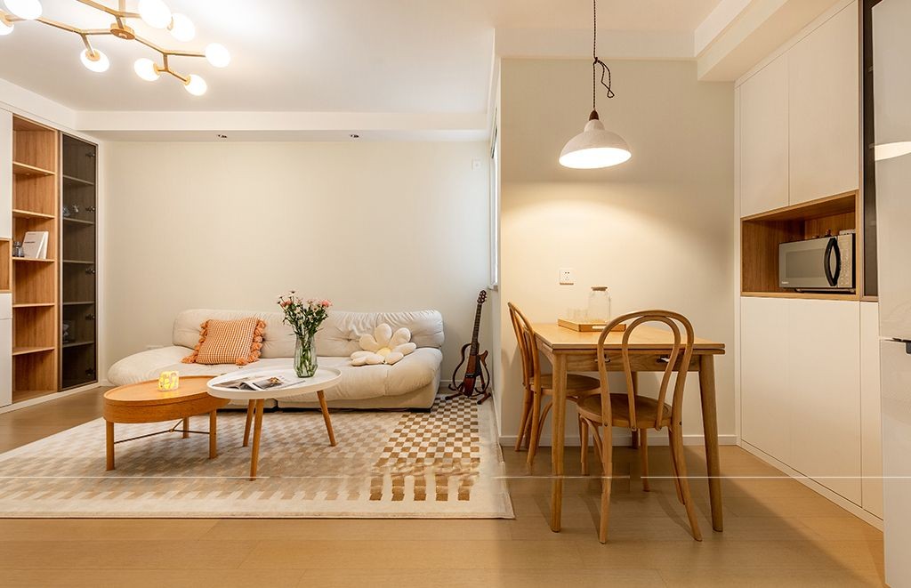 杨浦区九州公寓95平日式风格两室户装修效果图
