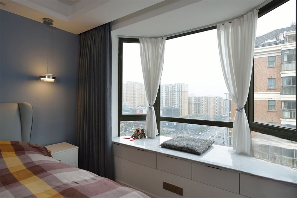 长宁区海逸公寓110平现代简约风格三室户装修效果图