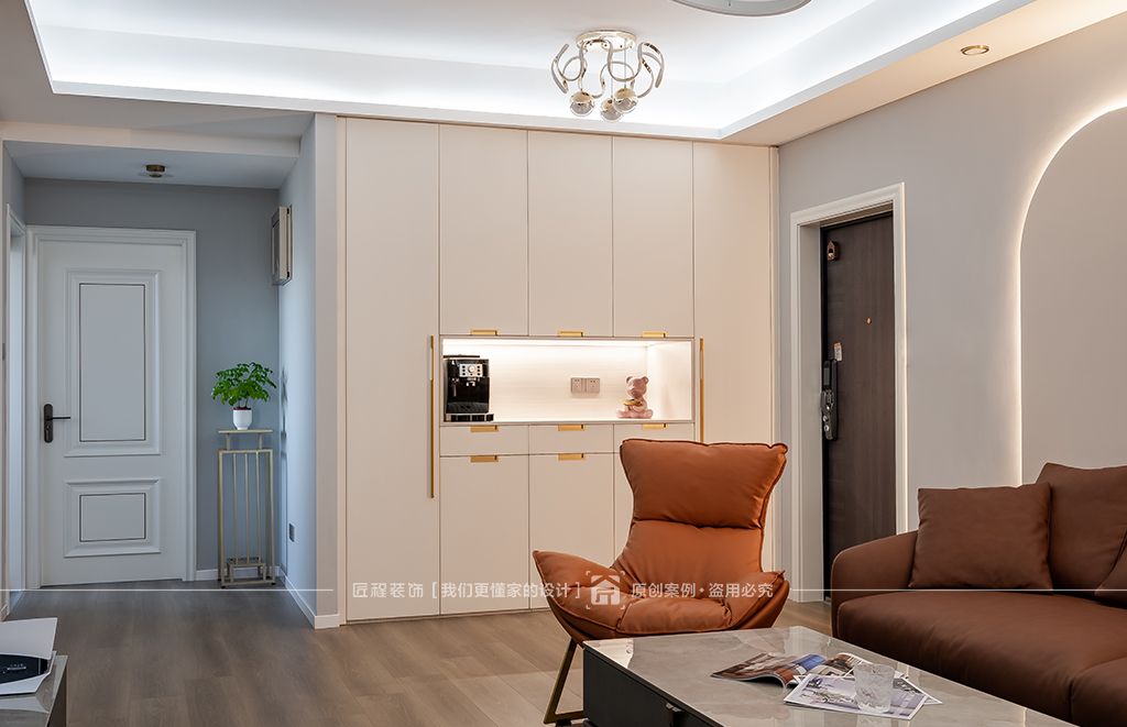 杨浦区椰泰公寓140平美式风格三室户装修效果图