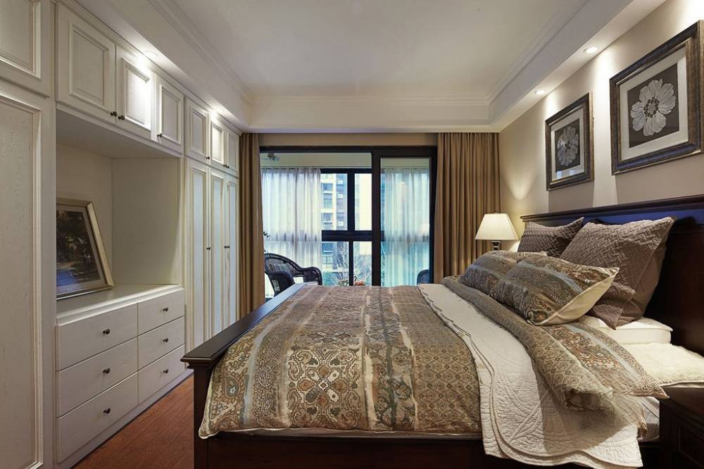 嘉定区中星海上名豪苑100平美式风格三室户装修效果图