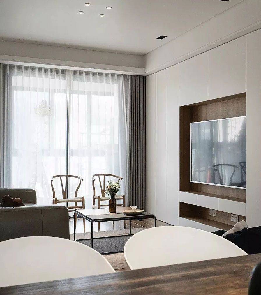 普陀区上海家园80平现代简约风格两室户装修效果图