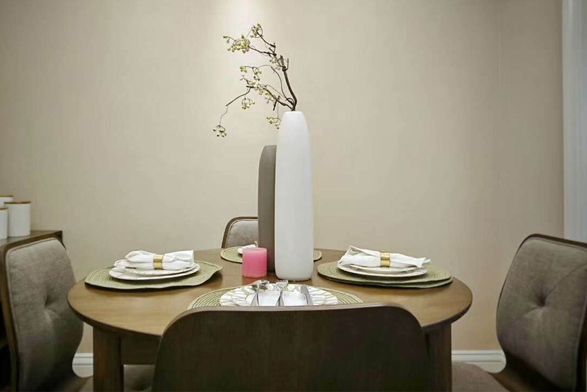 宝山区中环国际公寓119平简美风格三室户装修效果图